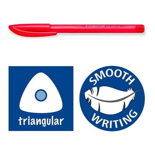 Bolígrafo Triangular Ergonómico Staedtler 4320 Multicolor Estuche 10 Unidades