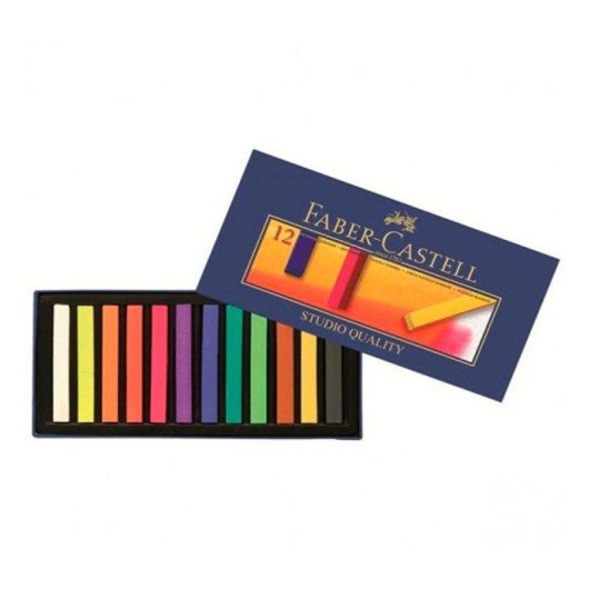 Estuche Tizas Pastel Blandas Faber-Castell 12 Unidades Surtidas