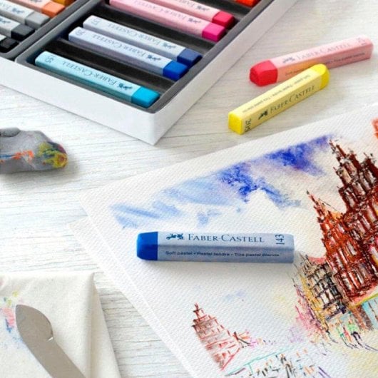 Estuche Tizas Pastel Blandas Faber-Castell 12 Unidades Surtidas