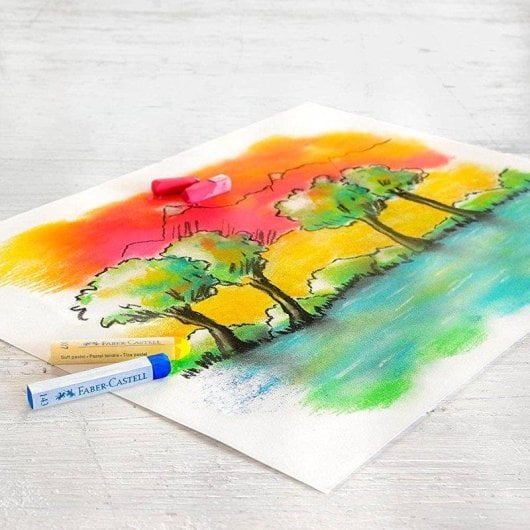 Estuche Tizas Pastel Blandas Faber-Castell 12 Unidades Surtidas