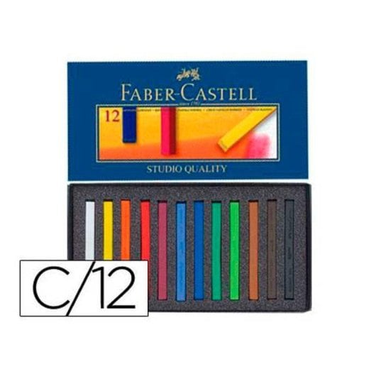 Estuche Tizas Pastel Blandas Faber-Castell 12 Unidades Surtidas