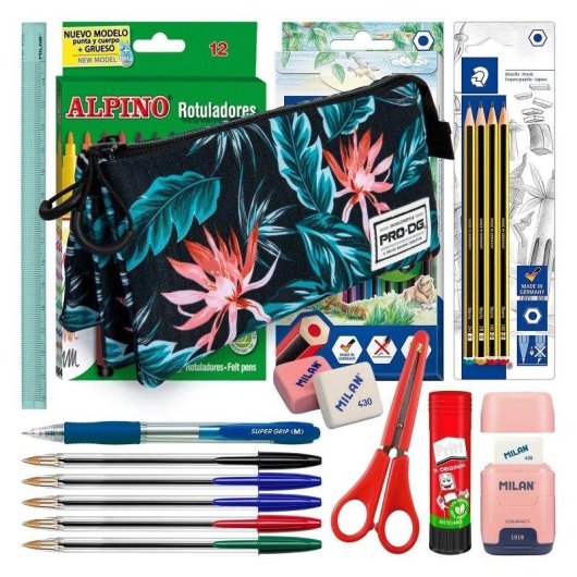 Estuche Triple Karactermania PRODG Portatodo Savage con Material Escolar