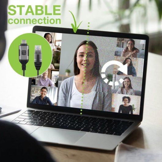 Netzwerkkabel Techly ICOC U3C-RJ45-075 Cat6 7,5 m USB-A nach RJ-45