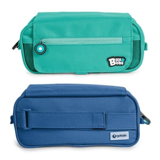 Estuche Portatodo Triple Grafoplás Bits and Bobs Azul