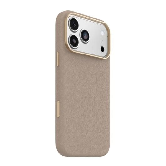 Funda para móvil OtterBox Symmetry Cactus Leather Cover piel cactus gris claro para iPhone 17 Pro Max