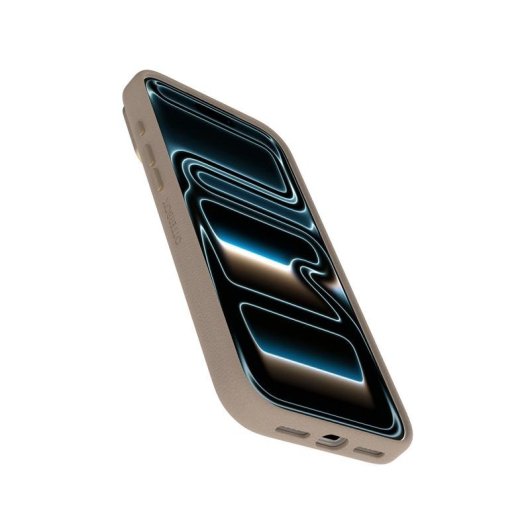 Funda para móvil OtterBox Symmetry Cactus Leather Cover piel cactus gris claro para iPhone 17 Pro Max