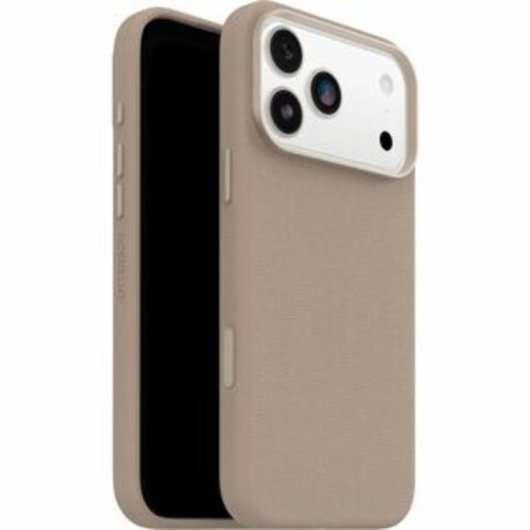 Funda para móvil OtterBox Symmetry Cactus Leather Cover piel cactus gris claro para iPhone 17 Pro Max