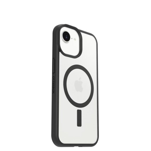Funda para móvil OtterBox React MagSafe Cover TPU y policarbonato negro transparente para iPhone 17e/16e/15/14/13