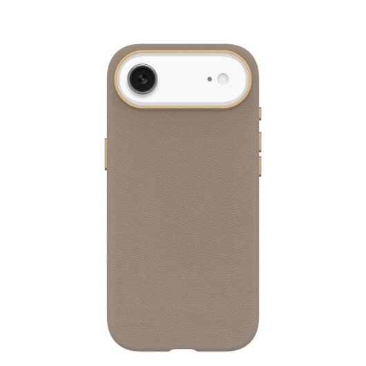 Funda para móvil OtterBox Symmetry Cactus Leather Cover case Piel de cactus Gris claro para iPhone 17 Air