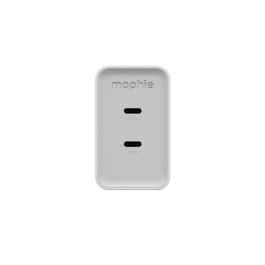 Cargador Mophie Speedport 67 Interior 2 Puertos USB-C GaN 67W Blanco
