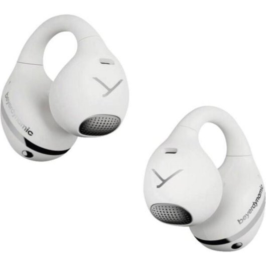 Auriculares Beyerdynamic AMIRON ZERO inalámbricos Bluetooth para deportes con diseño abierto y carga rápida blancos