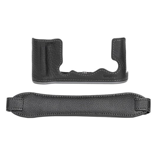 Funda de Couro SmallRig 4709 para Fujifilm X-T50 Preta com Grip e Montagem Tripé