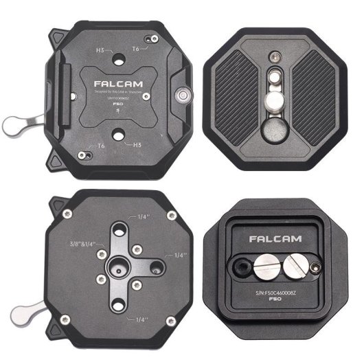 Kit de libération rapide Falcam F50 3224 carré, charge 50 kg, multi-orifices