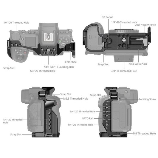Kamerakäfig SmallRig 4519 für Nikon Z 6III Arca-Swiss Schnellwechsel