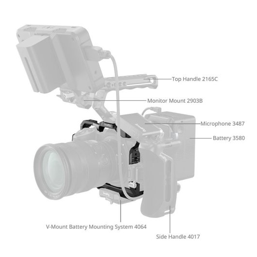 Kamerakäfig SmallRig 4519 für Nikon Z 6III Arca-Swiss Schnellwechsel