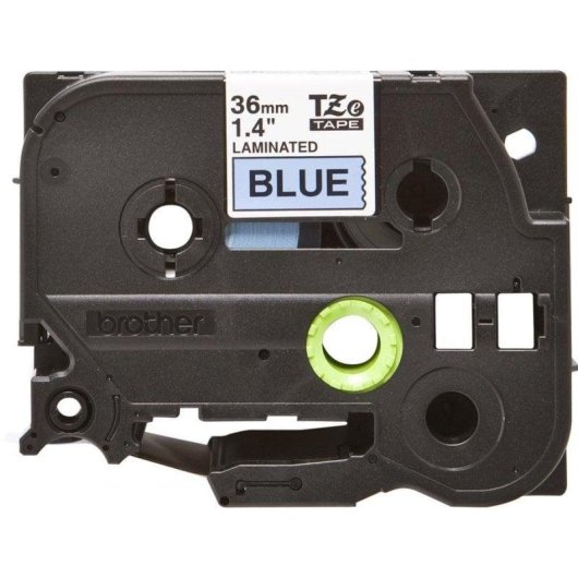 Cintas pour imprimantes d'étiquettes Brother TZE-561 36 mm Noir sur Bleu
