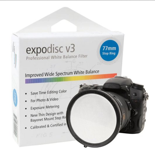 Filtro De Balance De Blancos Expodisc Expoimaging Expodisc V3 De 77 Mm
