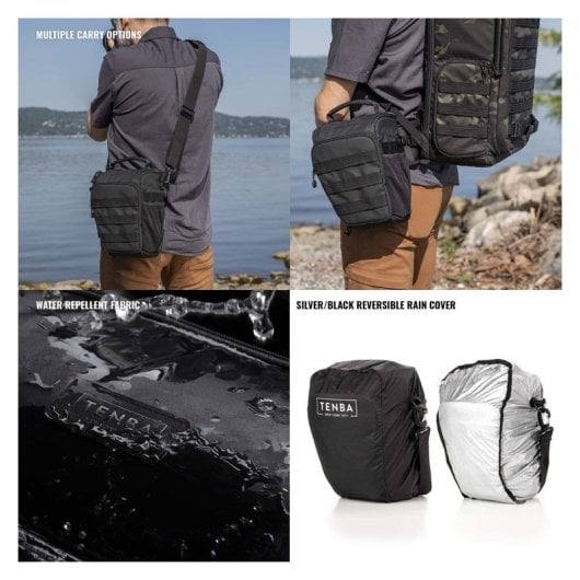 Bolsa para Câmera Tenba Axis V2 4L Preta Expansível MOLLE