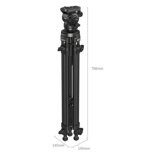 Kit De Trípode De Vídeo Ligero Smallrig 4685 Ad-50 De Fibra De Carbono