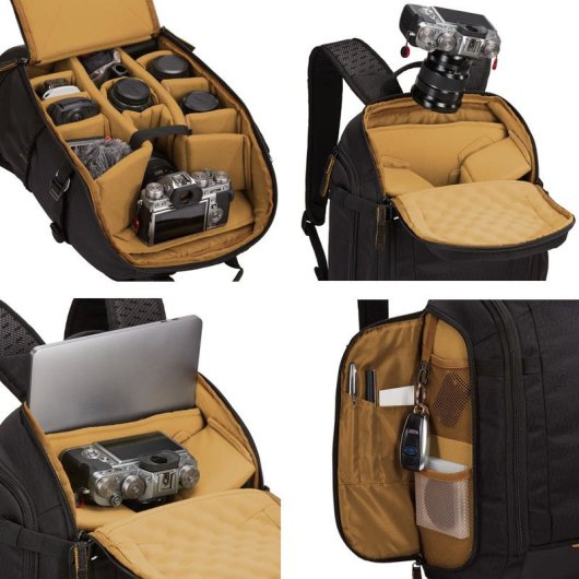 Mochila Case-logic Viso Cvbp-105 Preta Base EVA Compartimento Notebook