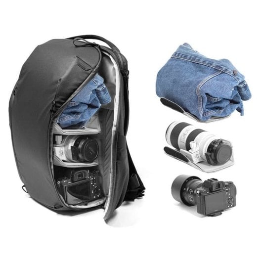 Mochila Peak Design Everyday 20l Con Cremallera V3 - Negra Bedbz-20-bk-3