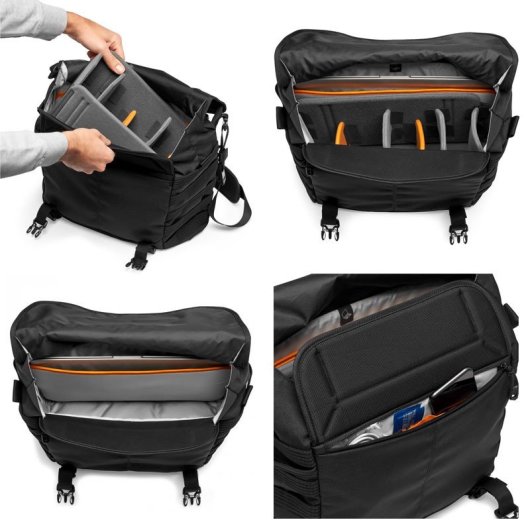 Bolsa De Hombro Lowepro Protactic Mg 160 Aw Ii Negra
