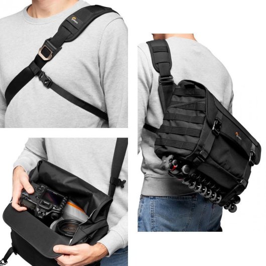 Bolsa De Hombro Lowepro Protactic Mg 160 Aw Ii Negra