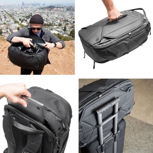 Mochila De Viaje Peak Design 45l V2 - Negra Btr-45-bk-2