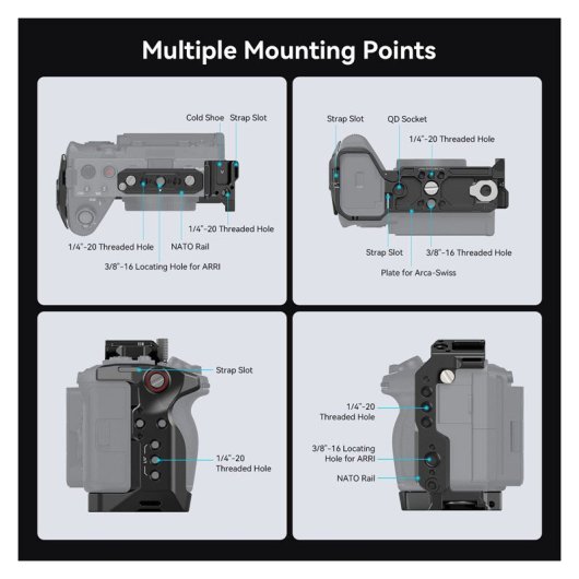Jaula Smallrig Para Sony Fx3/fx30 - 4183