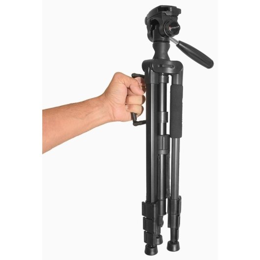Trípode Starblitz Sligo De 166 Cm Con Cabezal 3d Y Columna Desplazable, Monopie