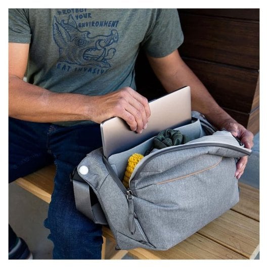 Mochila Bandoleira Peak Design Everyday Sling 3L V3 Cinza Ash