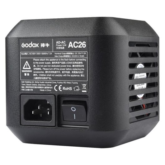 Adaptador De Corriente Godox Ac-26 Para Ad600pro