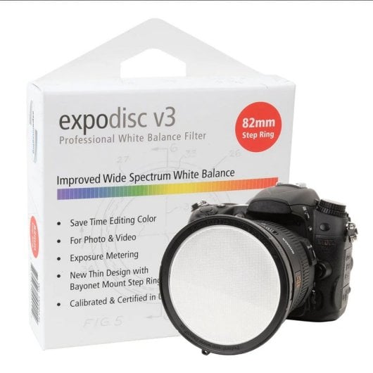 Filtre Photo ExpoImaging ExpoDisc V3 82 mm Balance des Blancs