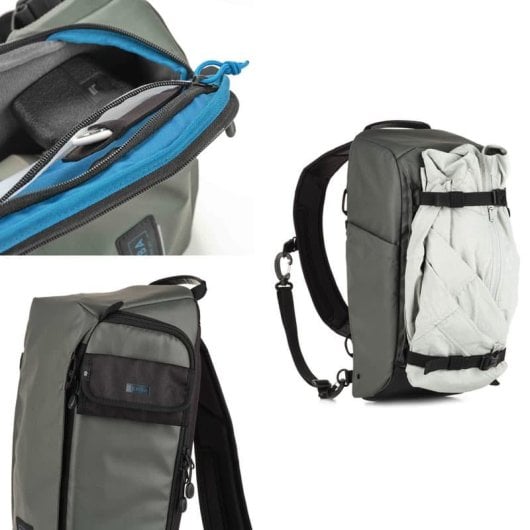 Mochila Bandolera Tenba Solstice V2 De 12 Litros, Color Gris