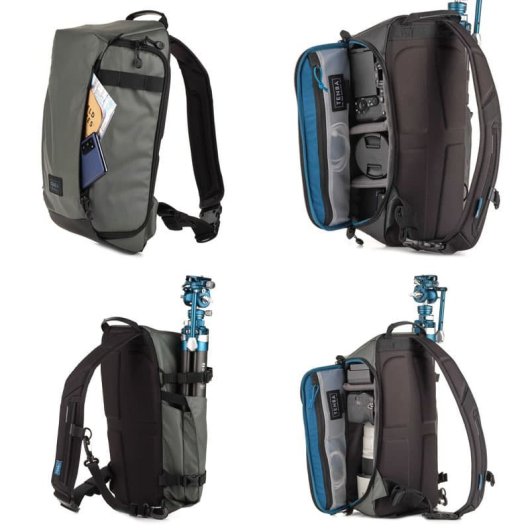 Mochila Bandolera Tenba Solstice V2 De 12 Litros, Color Gris