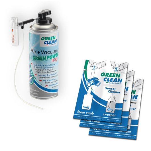 Kit De Limpieza Con Aspiradora Greenclean Sc6200 Mini (400 Ml + Hisopos) Para Sensores Pequeños
