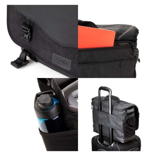 Sac Messenger Tenba DNA 16 Pro Noir Imperméable Insert Amovible