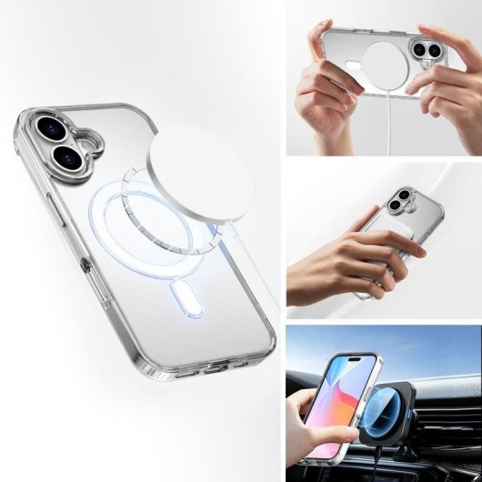 Handyhülle 4smarts Cover Polycarbonat Transparent kompatibel mit iPhone 16