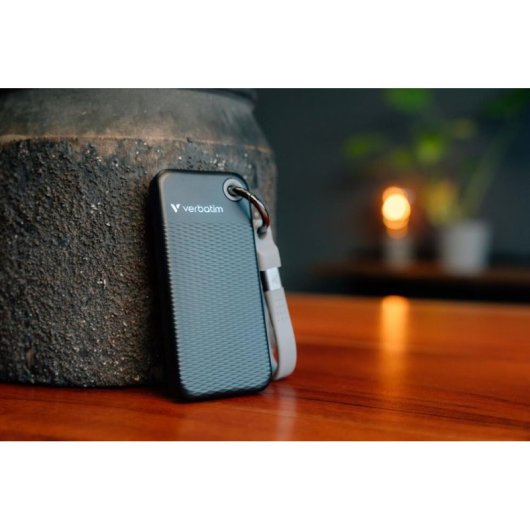 Disco Rigido Verbatim Pocket SSD 256GB USB Tipo C 10GB/s Ignifugo