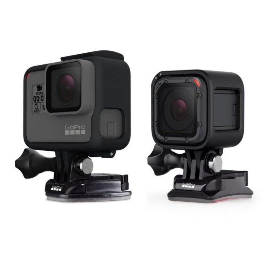 Kit da 6 Supporti Adesivi GoPro Piani e Curvi per Tutte le Telecamere