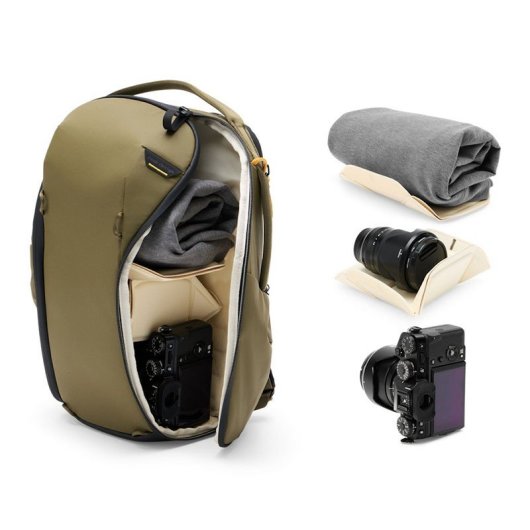 Mochila Peak Design Everyday Con Cremallera, 15 L, Color Alga - Bedbz-15-kp-3