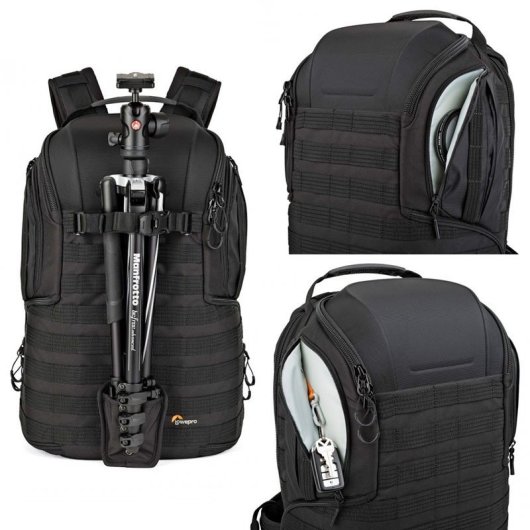 Mochila Lowepro ProTactic BP 350 AW II Preta Modular Acesso 16L