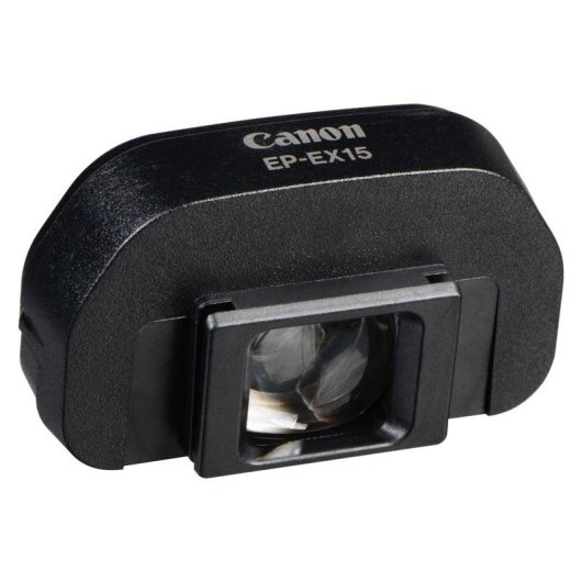 Extensão ocular Canon EP-EX15 conforto visual para utilizadores de óculos