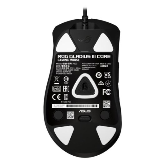 Ratón ASUS ROG Gladius III Core USB 12000 DPI Negro RGB Gaming