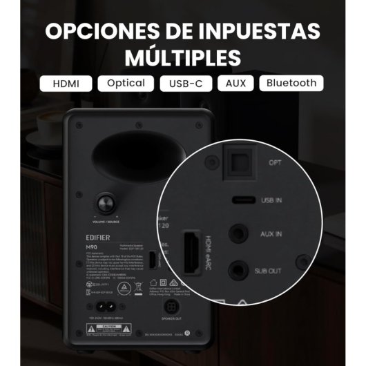 Lautsprecher Edifier M90 2.0 Bluetooth 6.0 100W kabellos und kabelgebunden