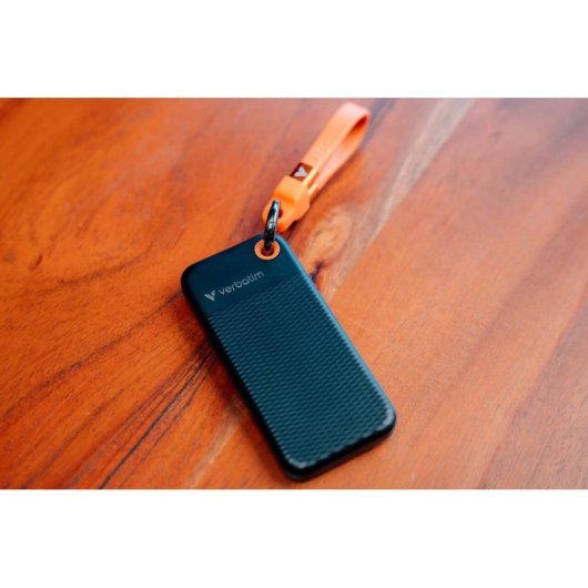 Disco Duro Verbatim Pocket SSD 256 GB USB Tipo C 10 GB/s Negro Naranja