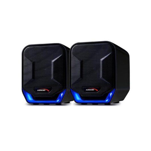 Altavoces Audiocore 2 vías Alámbricos 3W con retroiluminación y control rotativo