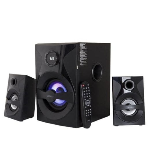 Lautsprecher F&D 2.1 Kanal Bluetooth 54W mit aktivem Subwoofer schwarz