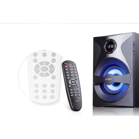 Colunas F&D 5.1 canais Bluetooth 80W com subwoofer ativo