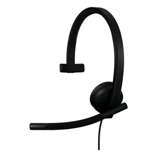 Auriculares Logitech H570e con cable USB-C monoaurales para oficina con cancelación de ruido negros